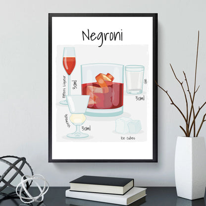 Negroni Stampa Grafica Scheda Ricetta