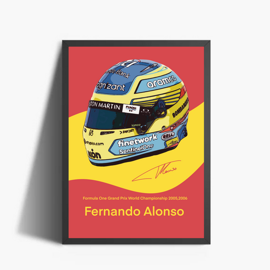 Fernando Alonso Casco Autografo