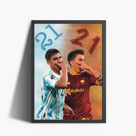 Dybala Mask Roma Argentina Stampa Grafica Alta Qualità